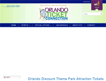 Tablet Screenshot of orlandoticketconnection.com